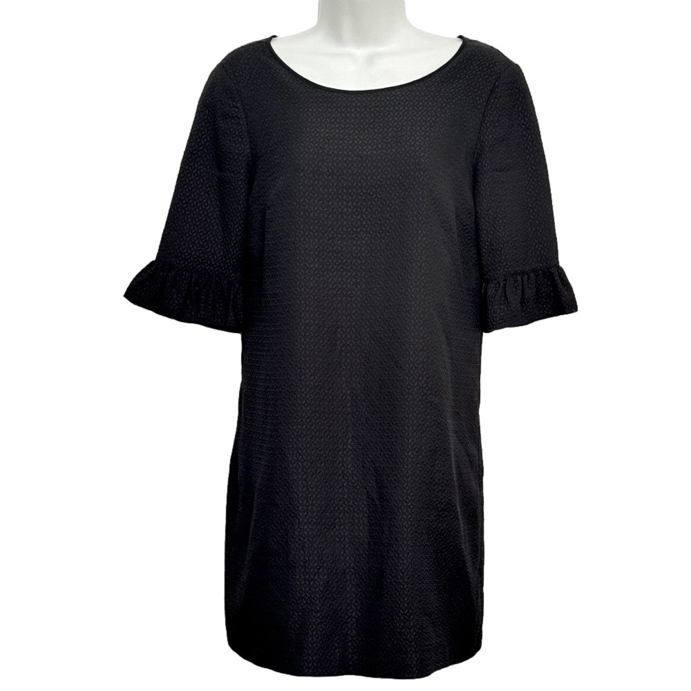 Club Monaco black ruffle sleeve dress size 0